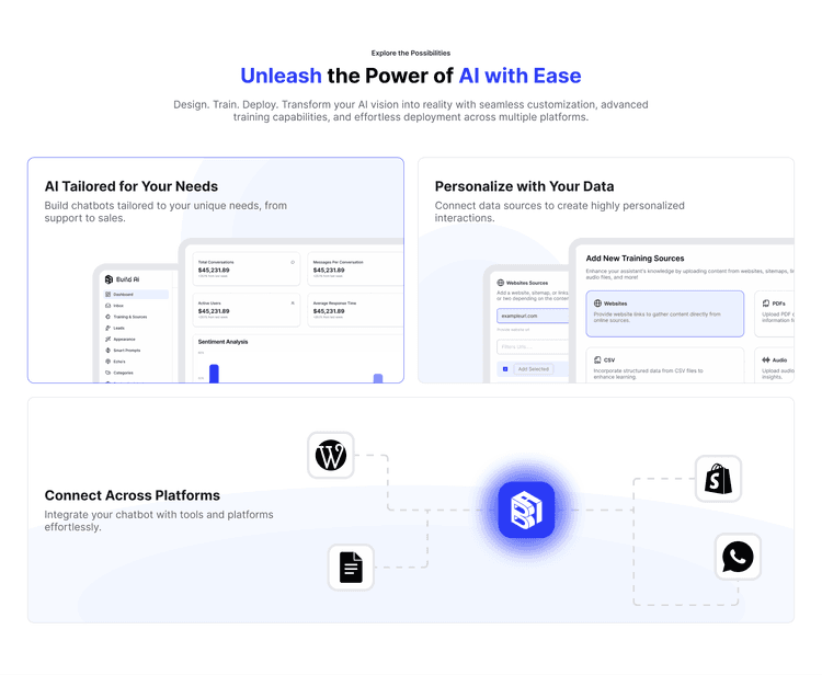 Build AI - Create, Test and Deploy AI Agents